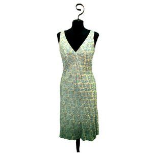 ABS Allen Schwartz Blue Print Dress Size 12